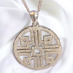 Art Deco 14KT White Gold Necklace